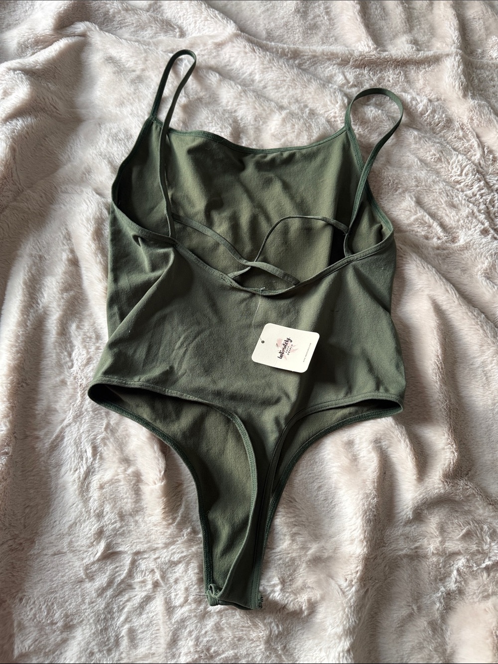 NWT Free People Army Green Bodysuit